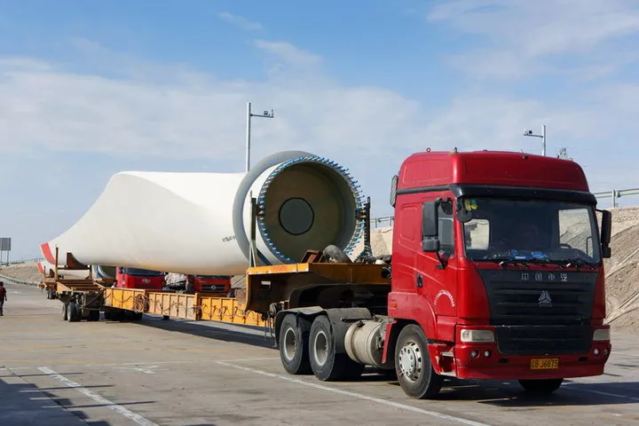 Remolque extensible para pala de aerogenerador