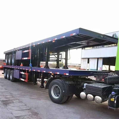 Remolque extensible Rgn de plataforma plana de 3 ejes